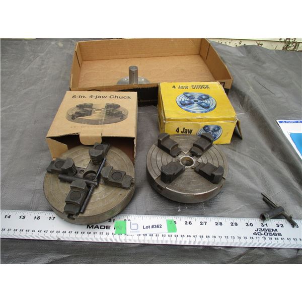 6" and Other 4 Jaw Chuck (2)
