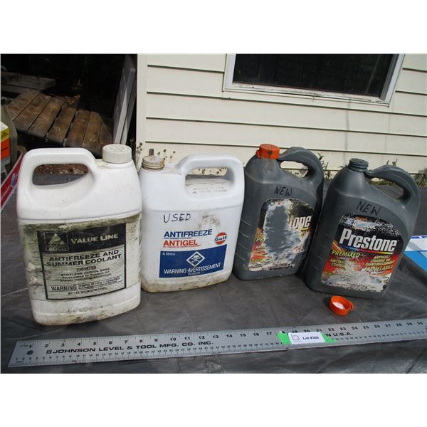 New Used Antifreeze, 1 Sealed, 1 Full Other Partial