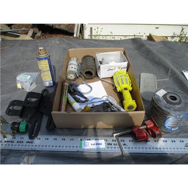 10 Piece 4.5" Flap Disc Set (new), Clamp Plus Misc