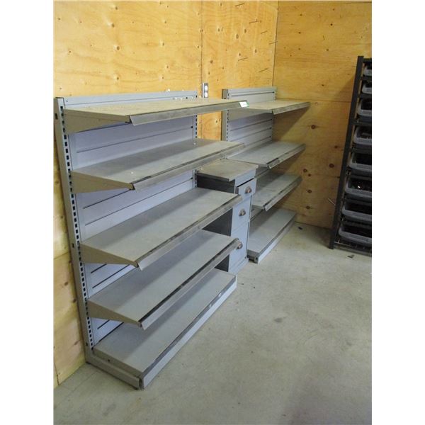 (2X THE MONEY) Metal Shelving Unit 36" x 14" x 48" Tall