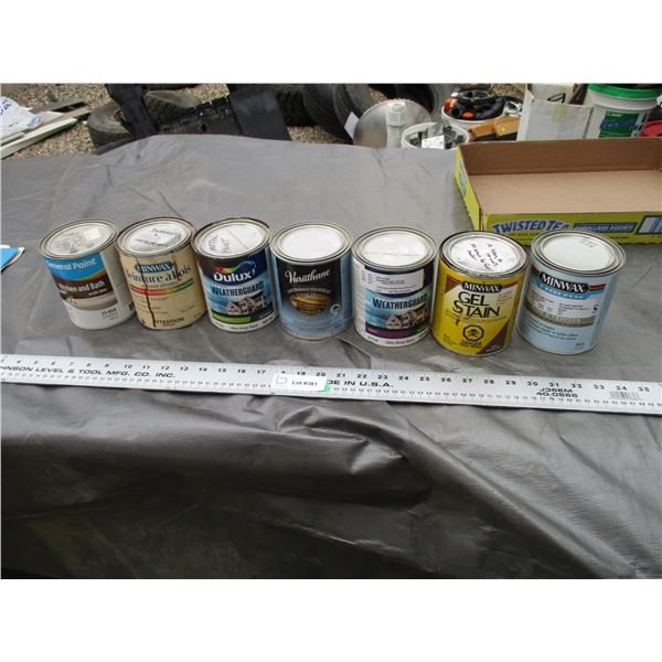 Stains and Paints (Some Full Some Partial)