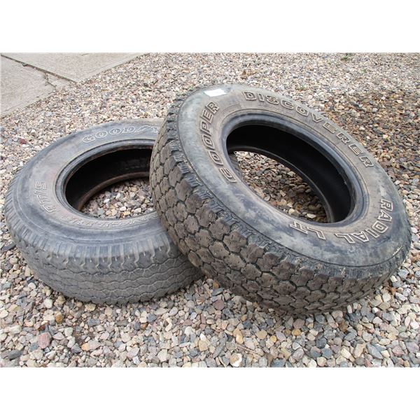 Cooper Discoverer Radial 245/75/16 Good Year Wrangler Tires (2)