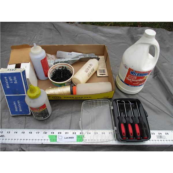 4 Piece Pick and Hook Set, Strong Ties, Plus Misc