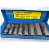 Image 2 : 3/8 Deep Sockets (8) In Case Metric
