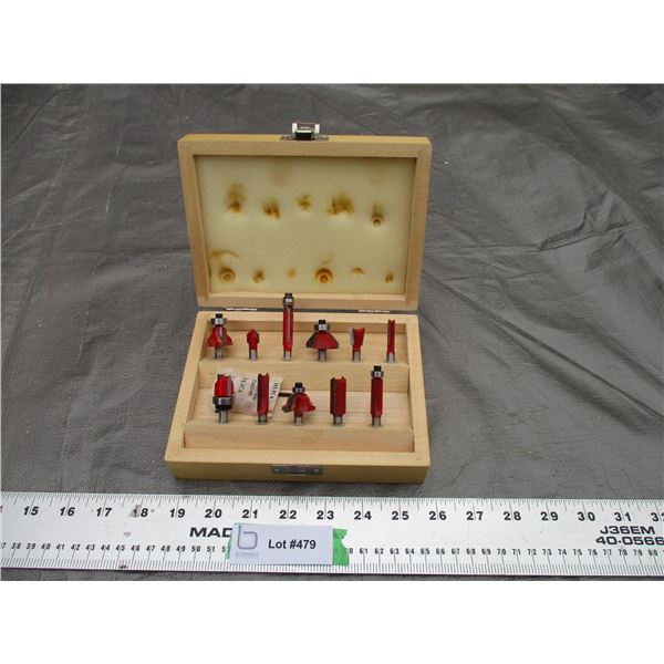 11 Piece Router Bit Set In Case