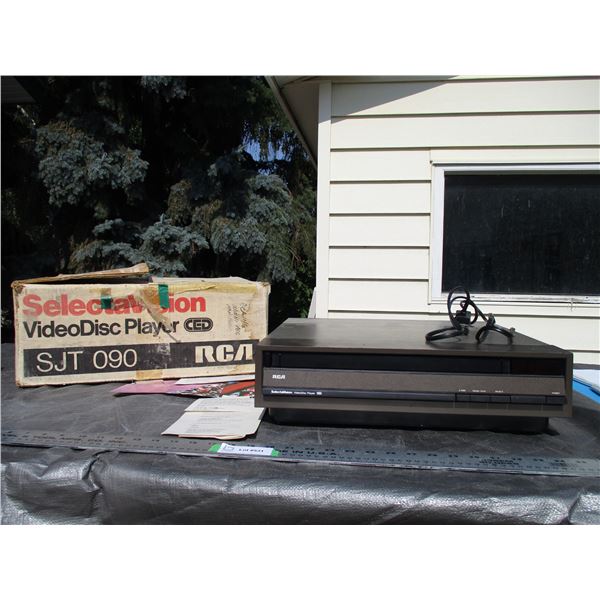 RCA Selectavision Video Disc Player (With Original Box)