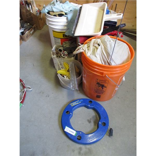 Huge Lot of Misc Gloves, Wire, Fish Tape