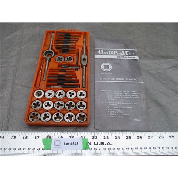 Tap and Die Set in Case