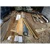 Image 1 : Lot of lumber, water house and downspout misc