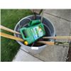 Image 2 : Garbage Can with 5 Garden Tools