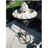 Image 1 : Fountain With Pump Bird Bath Wrought Iron (39" Tall)