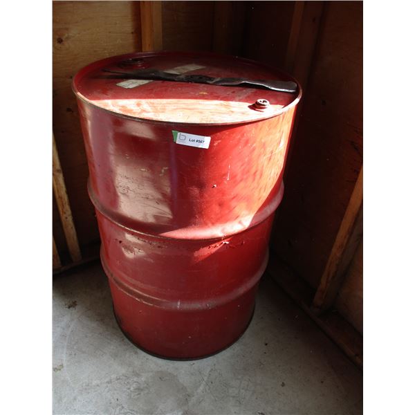 Metal 45 Gallon Barrel (Empty)