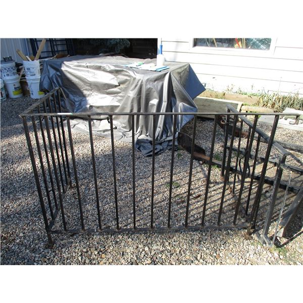 Iron Deck Railing with Gate (5ft x 27")