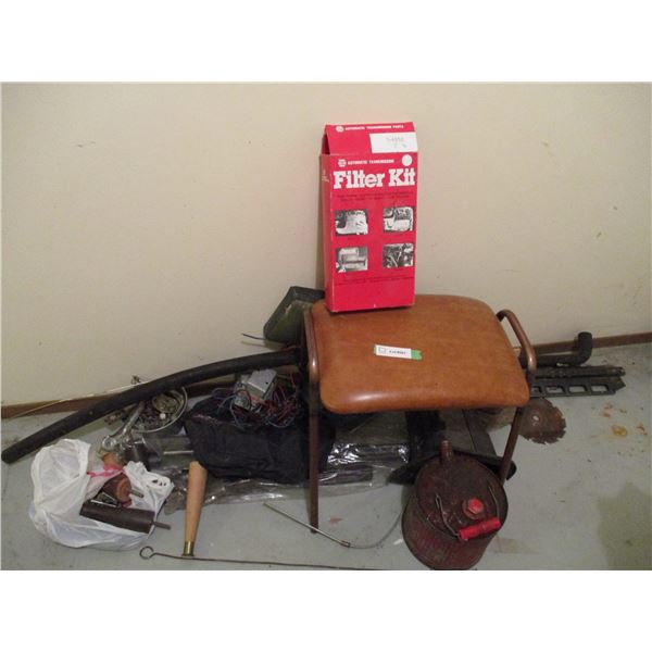 Stool Gas Can and Misc