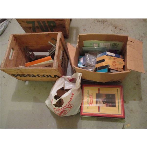 Pepsi Wooden Crate, Gloves, VHS Tapes Plus Misc