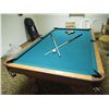 Image 2 : Americana Canada Billiard 4x8 1" Thick Slate With Pool Balls, Snooker Balls, Cues, Repair Kit, Brus.