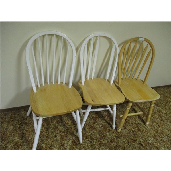 3 Wooden Chairs