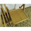 Image 3 : (2X THE MONEY) Wooden Folding Chairs