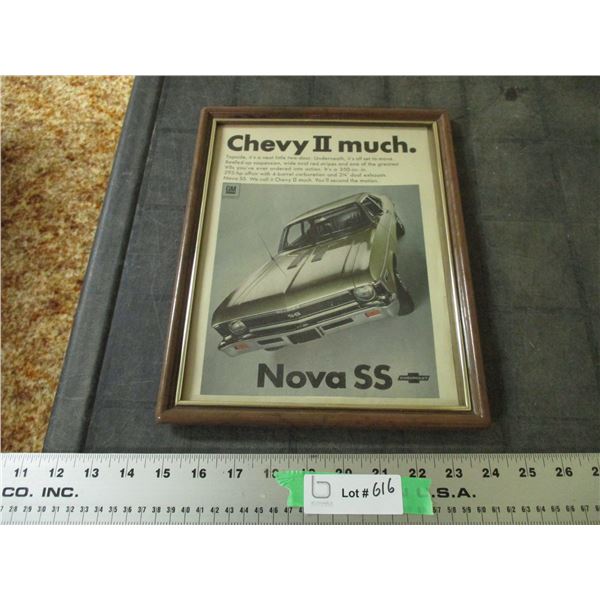 Nova SS Advertising Picture in Frame (9.5 x 12)