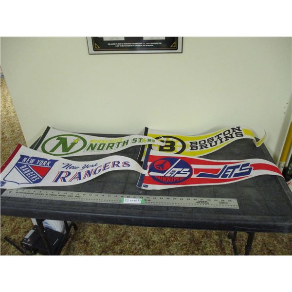 (2X THE MONEY) NHL Pennants (4)