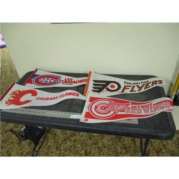 (2X THE MONEY) NHL Pennants (4)