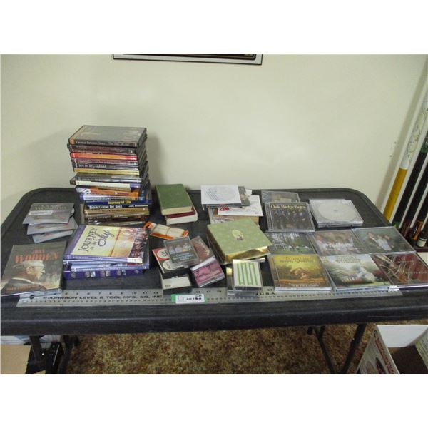 Gospel CDs, Gospel DVDs, Cassette Types