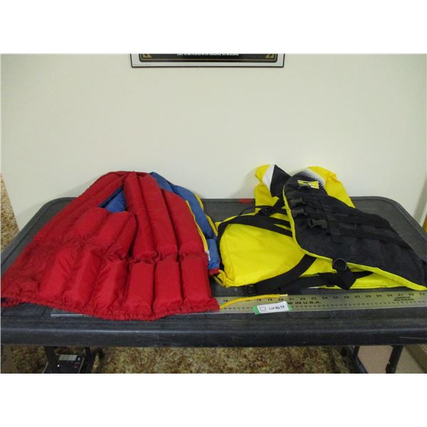 (2) Life Jackets (Large, 2x-3x Large)