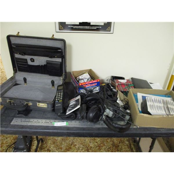 Brief Case, Head Phones Plus Misc
