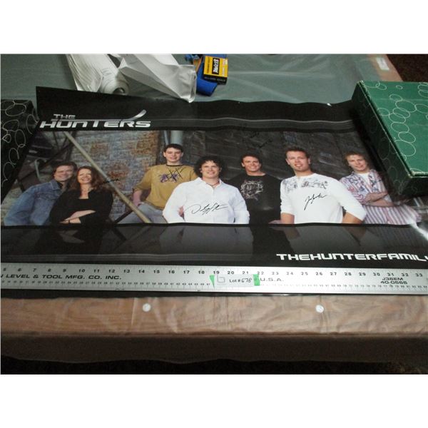 The Hunter Family Signed Poster