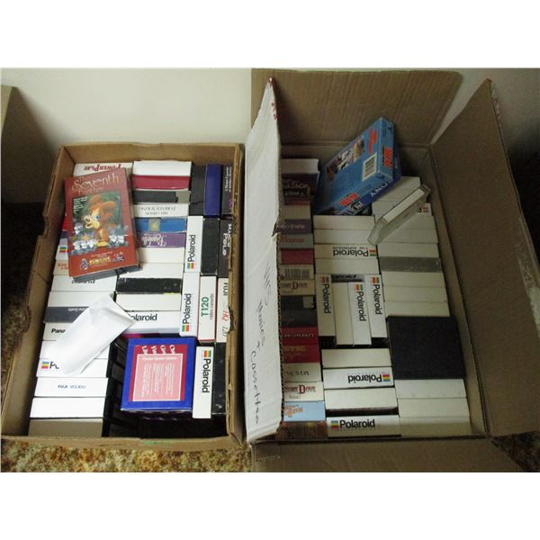 2 Boxes of VHS Tapes