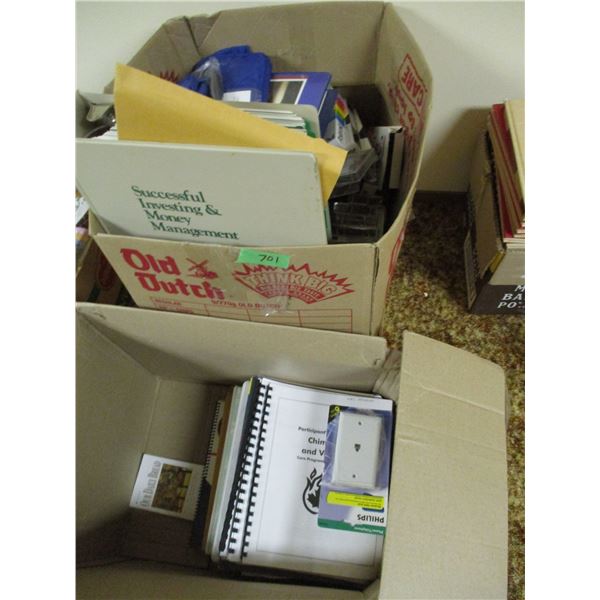 Information Books, VHS, Cassette Tapes Plus Misc