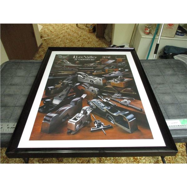 Lee Valley advertising in frame (24" x 30 1/2")