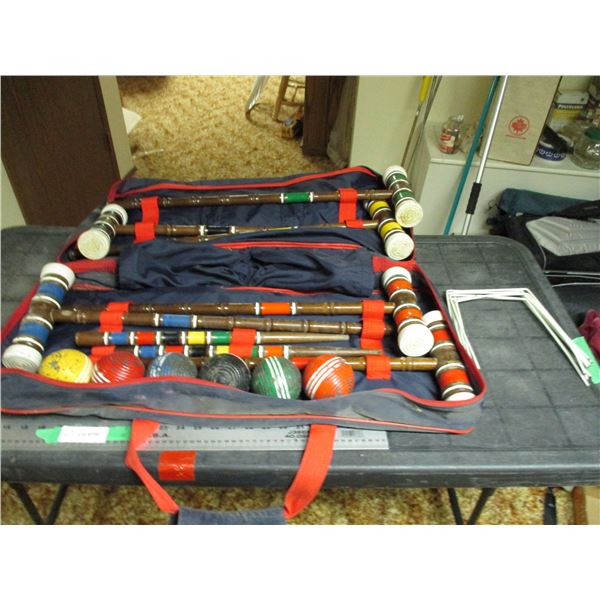 Croquet set in case
