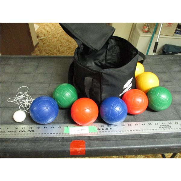 Bocce Balls in Case