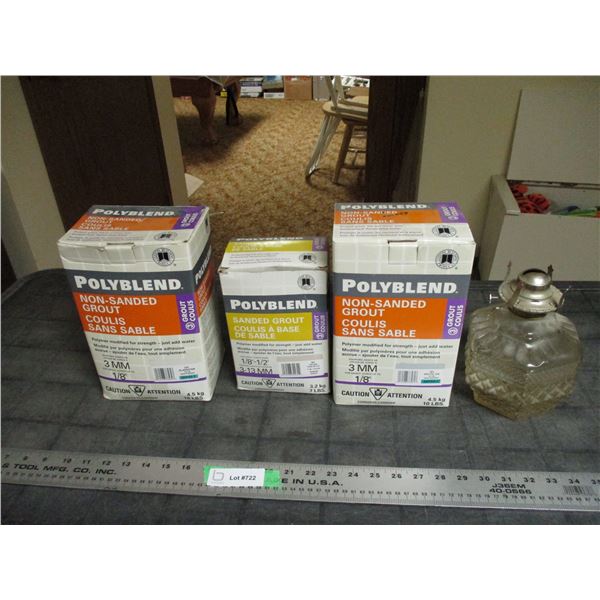 Misc grout, bottom part of lamp