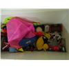 Image 5 : Wooden storage toy box plus vintage kids toys (Box 59" x 16")