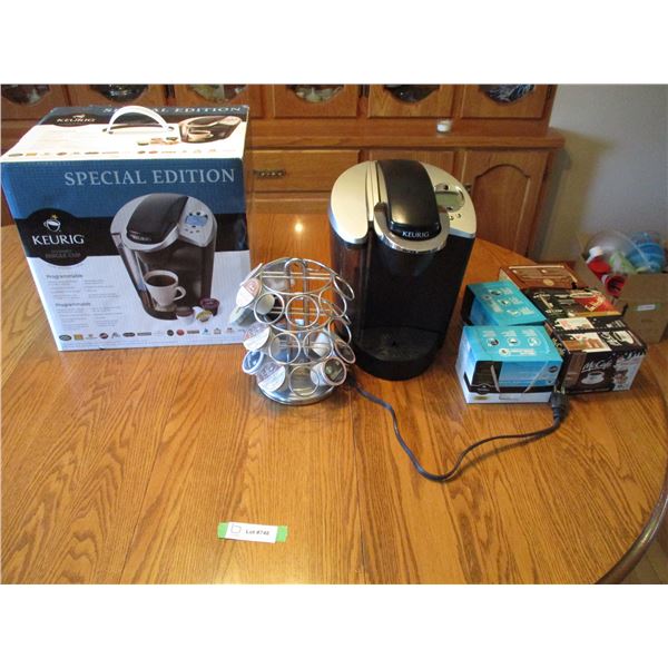 Keurig special edition with pods and stand