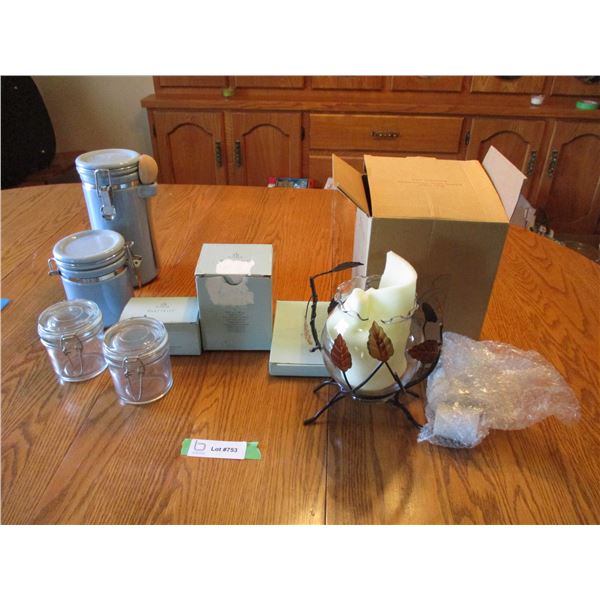 Party lights, storage cannisters