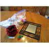 Image 1 : Craft work, mirror, bingo chips, plus misc