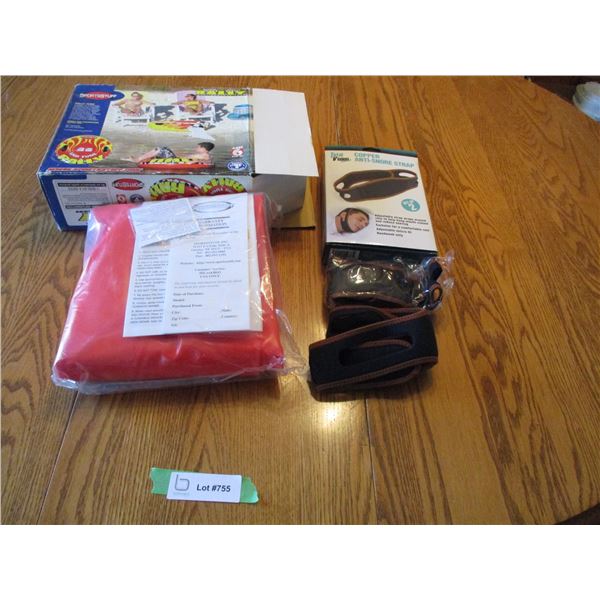 Copper anti snore belt, inflatable raft