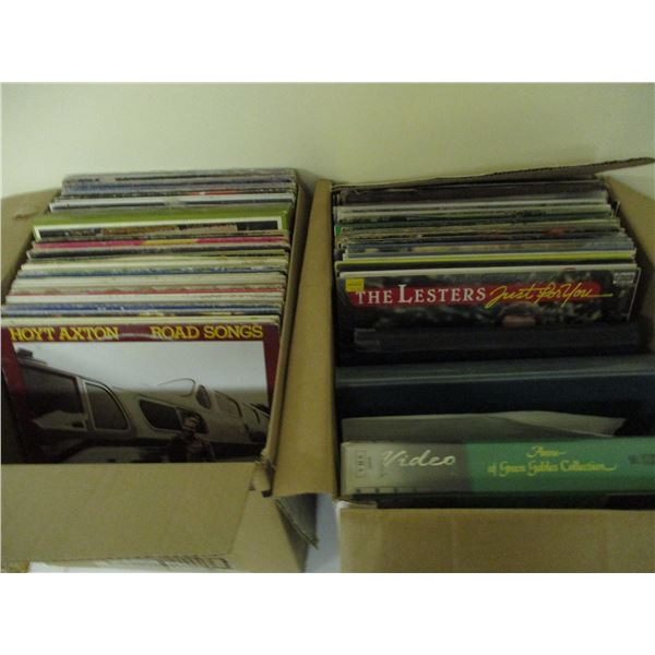 (2 X THE MONEY) 2 Boxes of Records - Country and misc