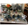 Image 1 : Large Asst of Mugs, Teapot, 2 Goblets & Small Bowls