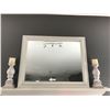 Image 1 : Beautiful Framed Mirror and 2 Large Ceramic Candle Holders
