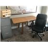 Image 1 : Desk, Filing Cabinet