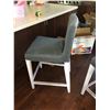Image 2 : 2 Grey Upholstered Kitchen Chairs