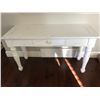 Image 1 : White Wood Hall Table w Drawer