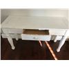 Image 3 : White Wood Hall Table w Drawer
