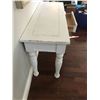 Image 4 : White Wood Hall Table w Drawer