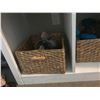 Image 4 : Wood Bench with 3 Wicker Baskets, 2 Plastic Containers & Happy Planter Cards/Container (Hat/Mitts no