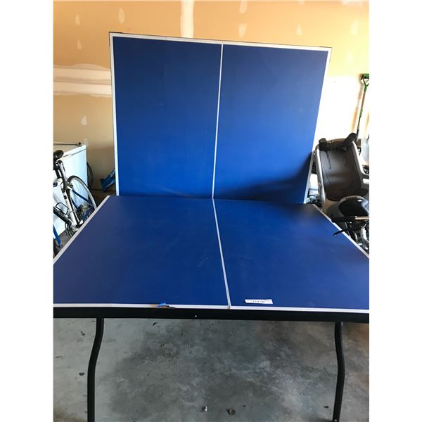 Blue Ping Pong Table, Net & Paddles